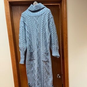 Cable Knit Sweater Dress.